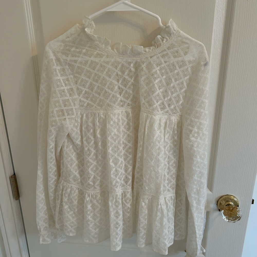Sezane Size 36 (US 4) Lace Blouse